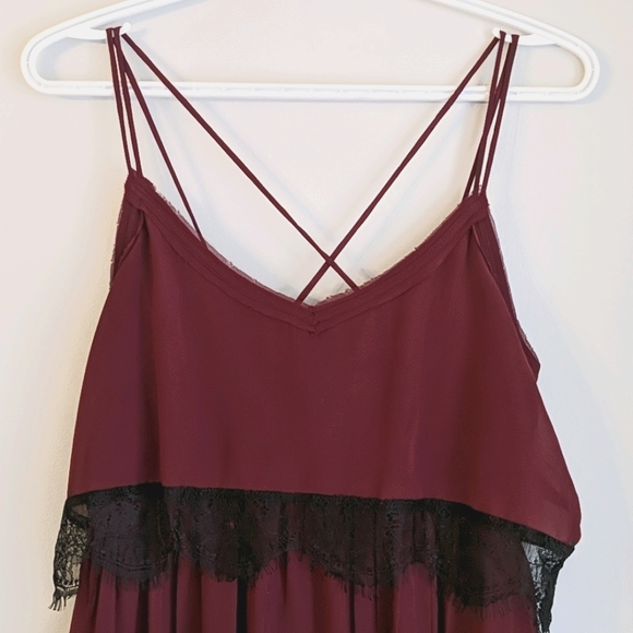 Women's mauve maxi dress - Picture 1 of 7